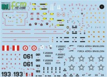 FCM Latin American Mirage 2000 Decals 1:72